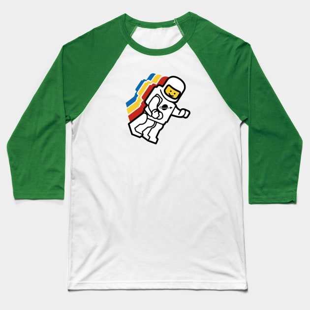 Floating Spaceman Baseball T-Shirt by GrantMcDougall